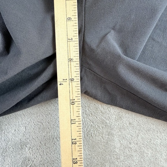 Eileen Fisher Pants Womens Medium 32x27‎ Black Crepe Stretch Workwear Minimalist - Picture 4 of 16
